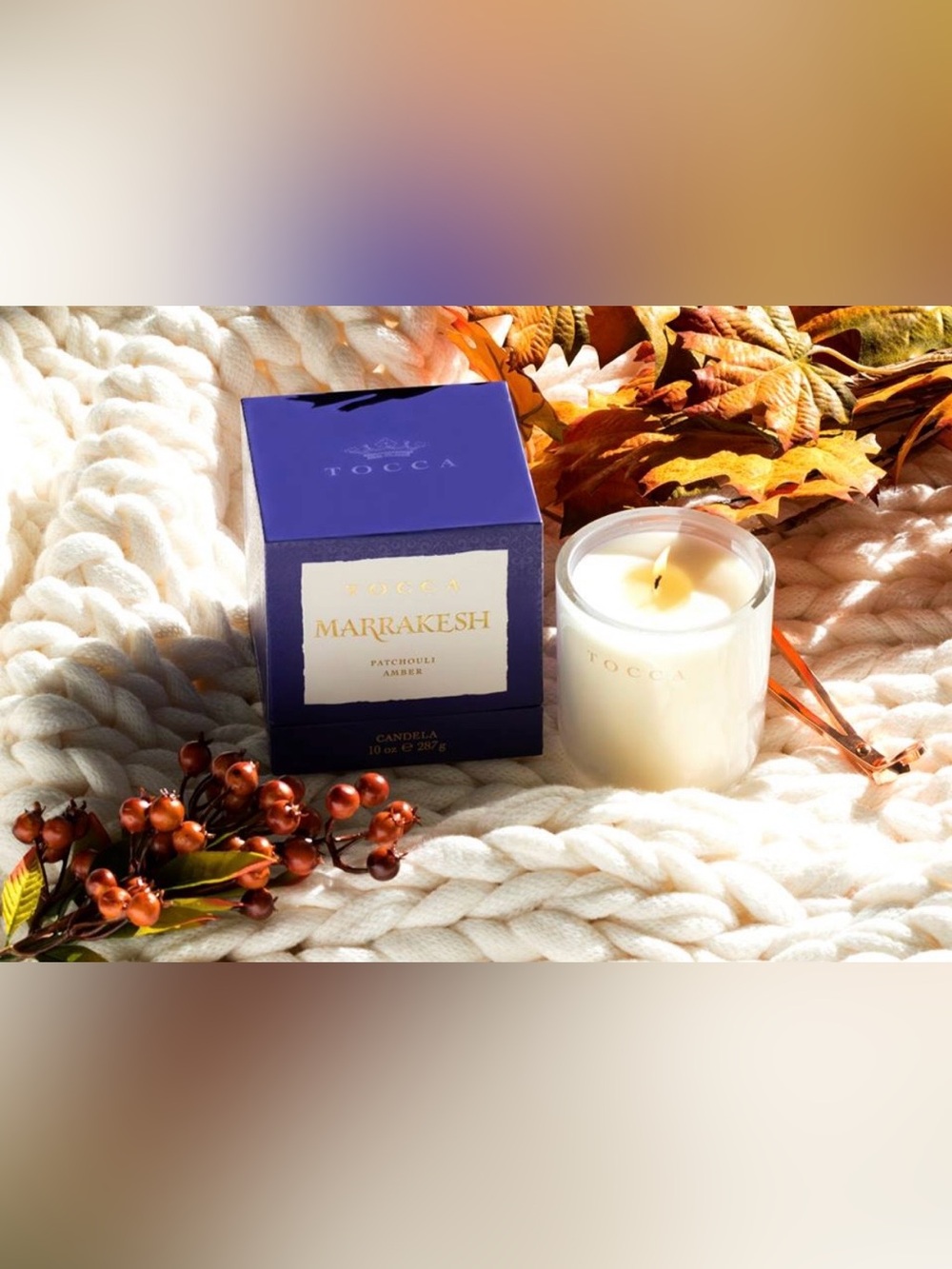 TOCCA Marrakesh Patchouli Amber 10oz Single Wick Candle